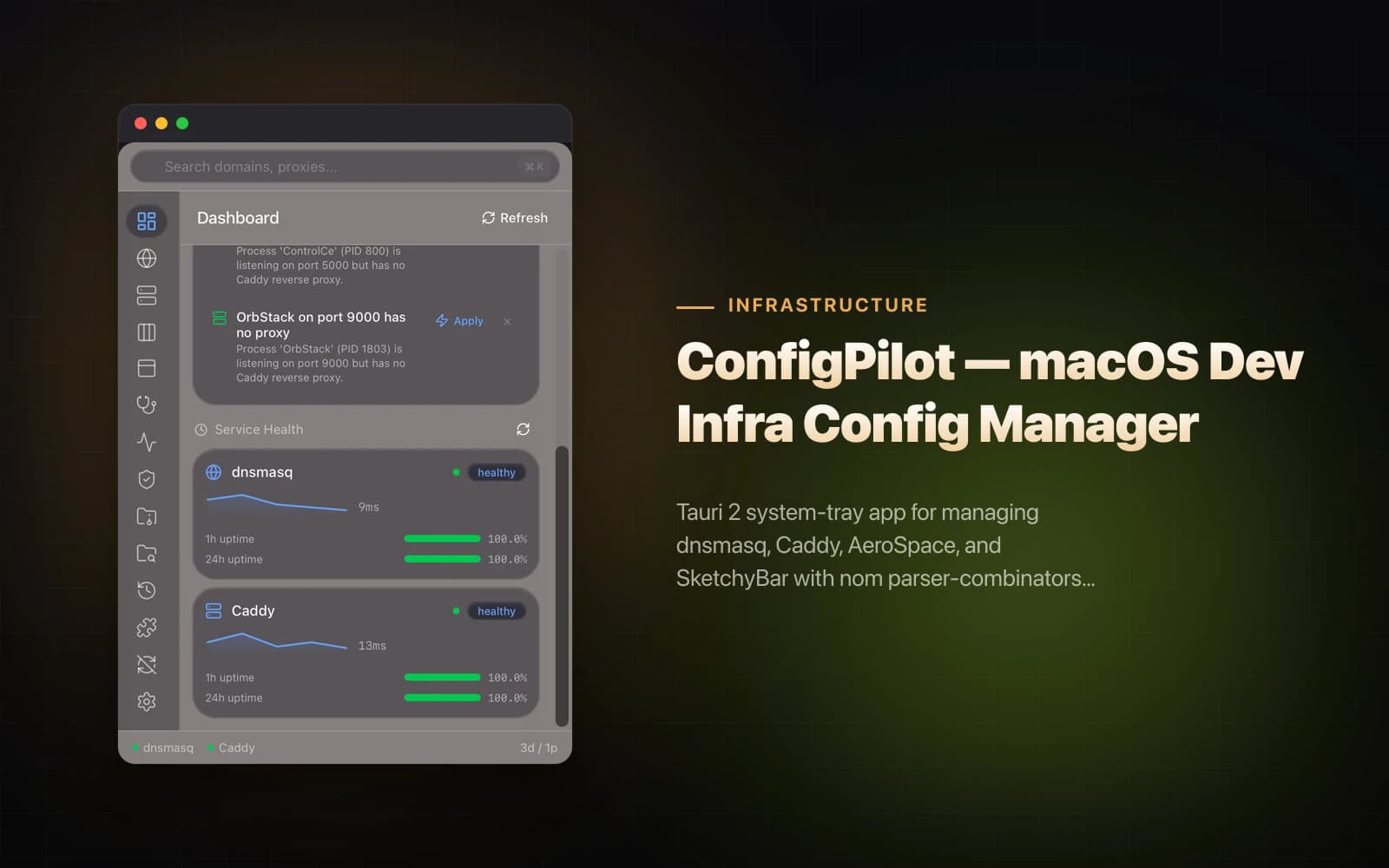 ConfigPilot — macOS Dev Infra Config Manager