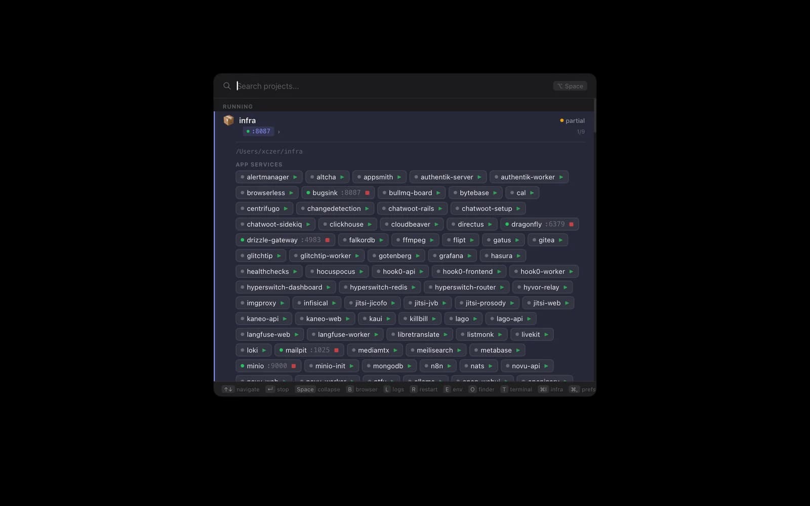 DocSee Popup — Raycast-Style Docker HUD preview