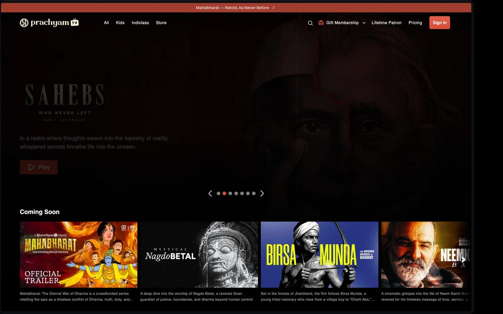 Prachyam Legacy — OTT Platform Stabilisation preview